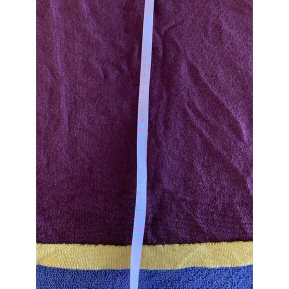 Bartolini Merino Wool Sweater Kids XL Made In Italy Burgundy Wine Red Mustard - Picture 8 of 8